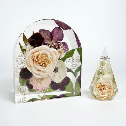 Arch Resin and Ring Holder Endless Florals
