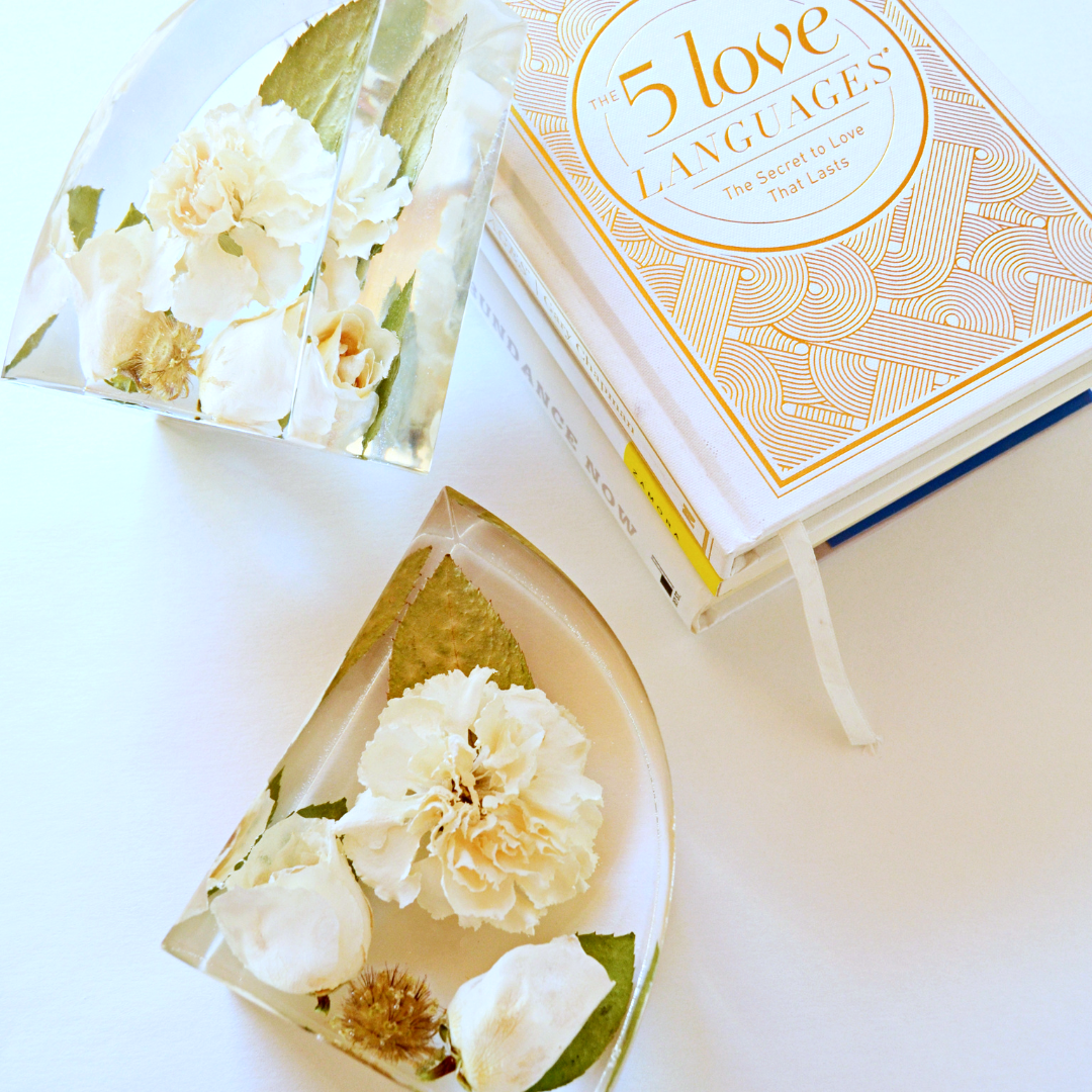 Bookends - Resin Floral Blocks - Endless Florals