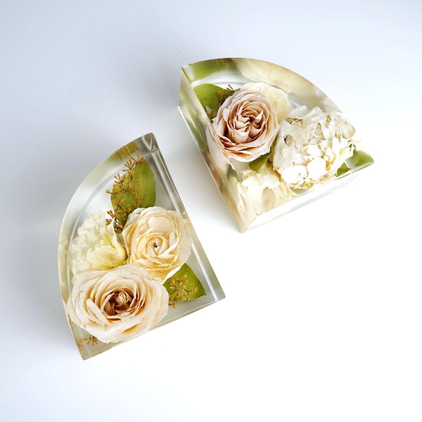 Bookends - Resin Floral Blocks - Endless Florals