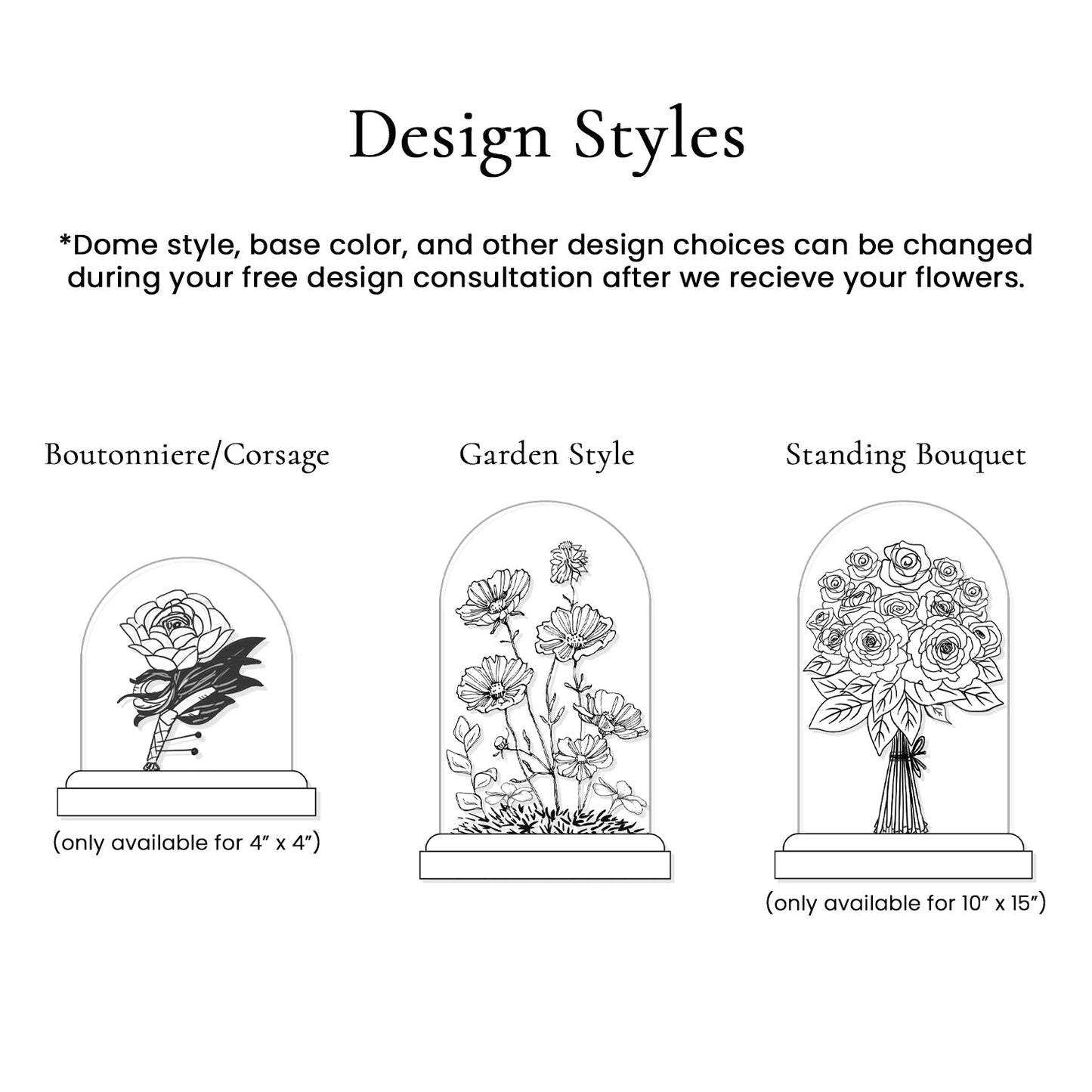 Glass Dome - Floral Display - Endless Florals