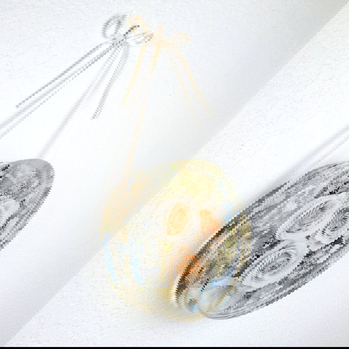 Hanging Circle - Resin Floral Block - Endless Florals