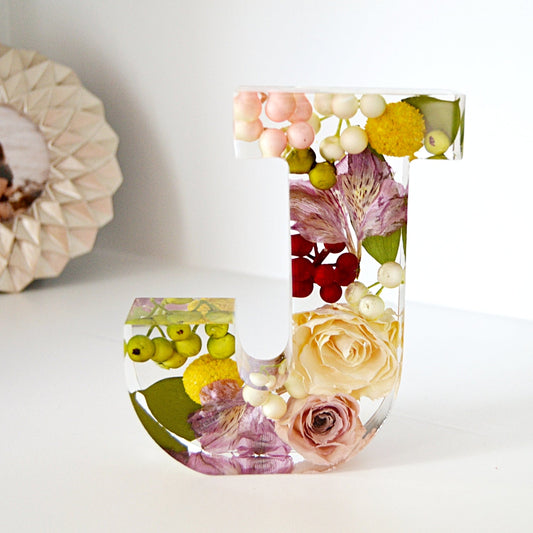 Letter - Resin Floral Block - Endless Florals