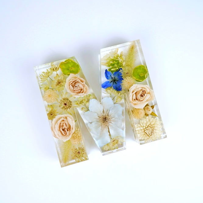 Letter - Resin Floral Block - Endless Florals