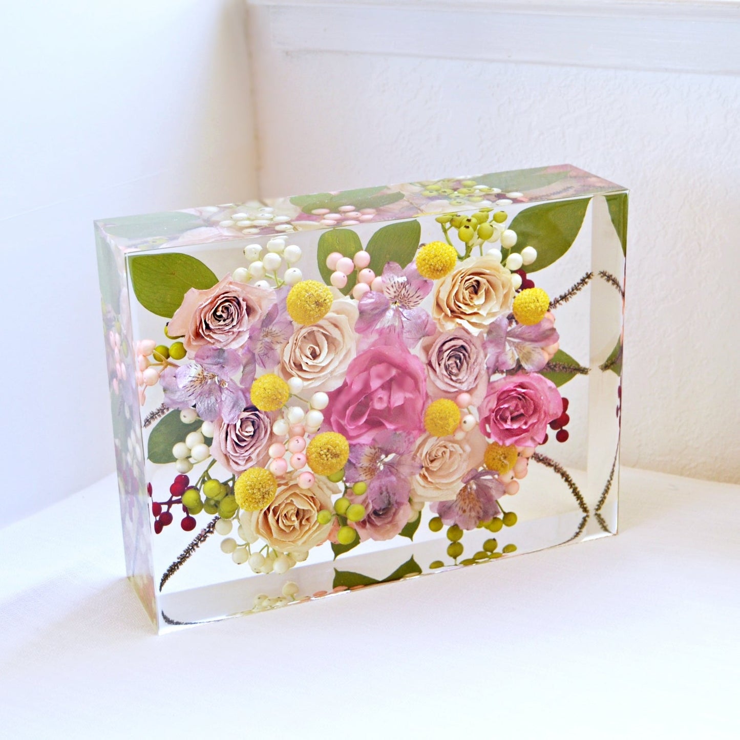 Rectangle - Resin Floral Block - Endless Florals