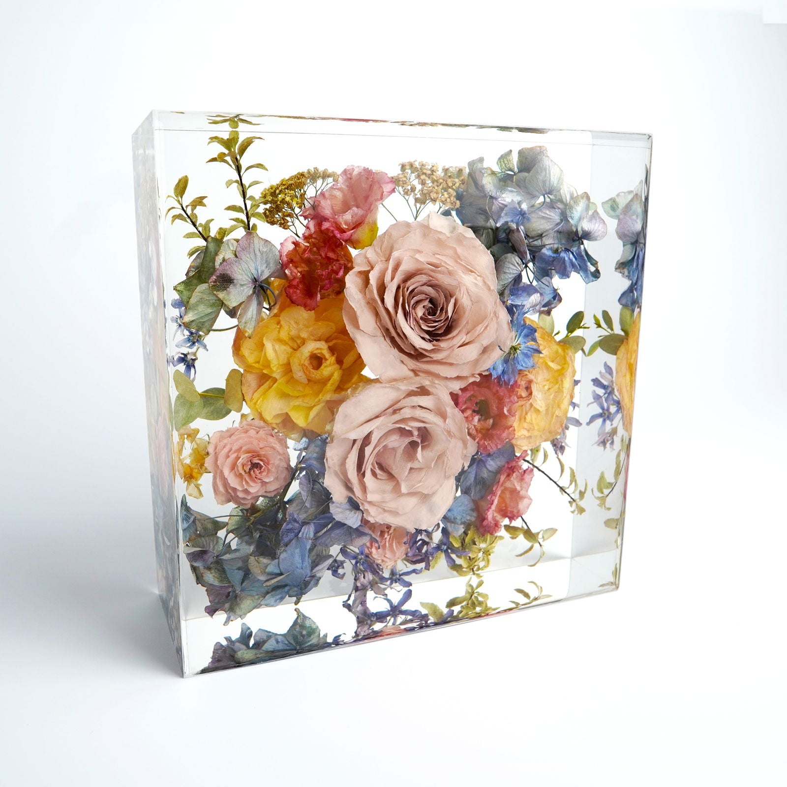 Square - Resin Floral Block - Endless Florals