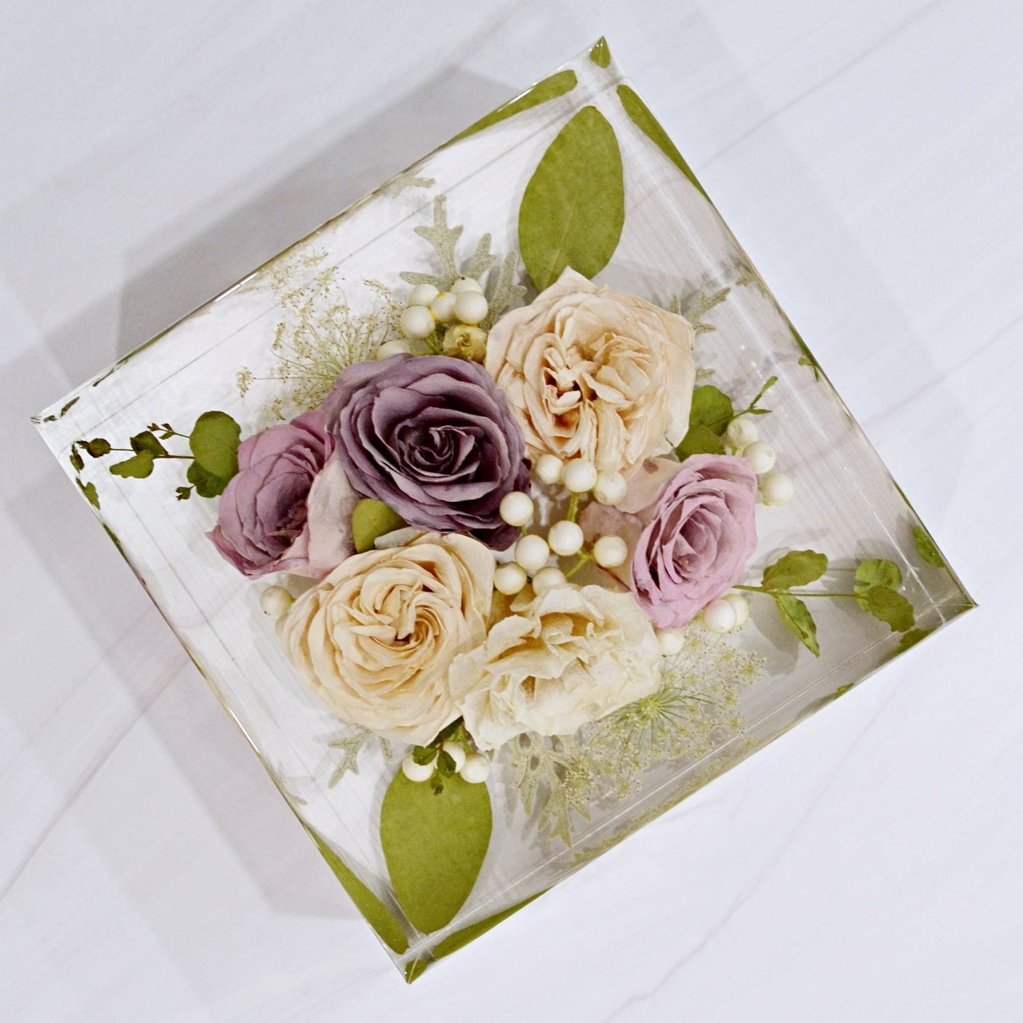 Square - Resin Floral Block - Endless Florals