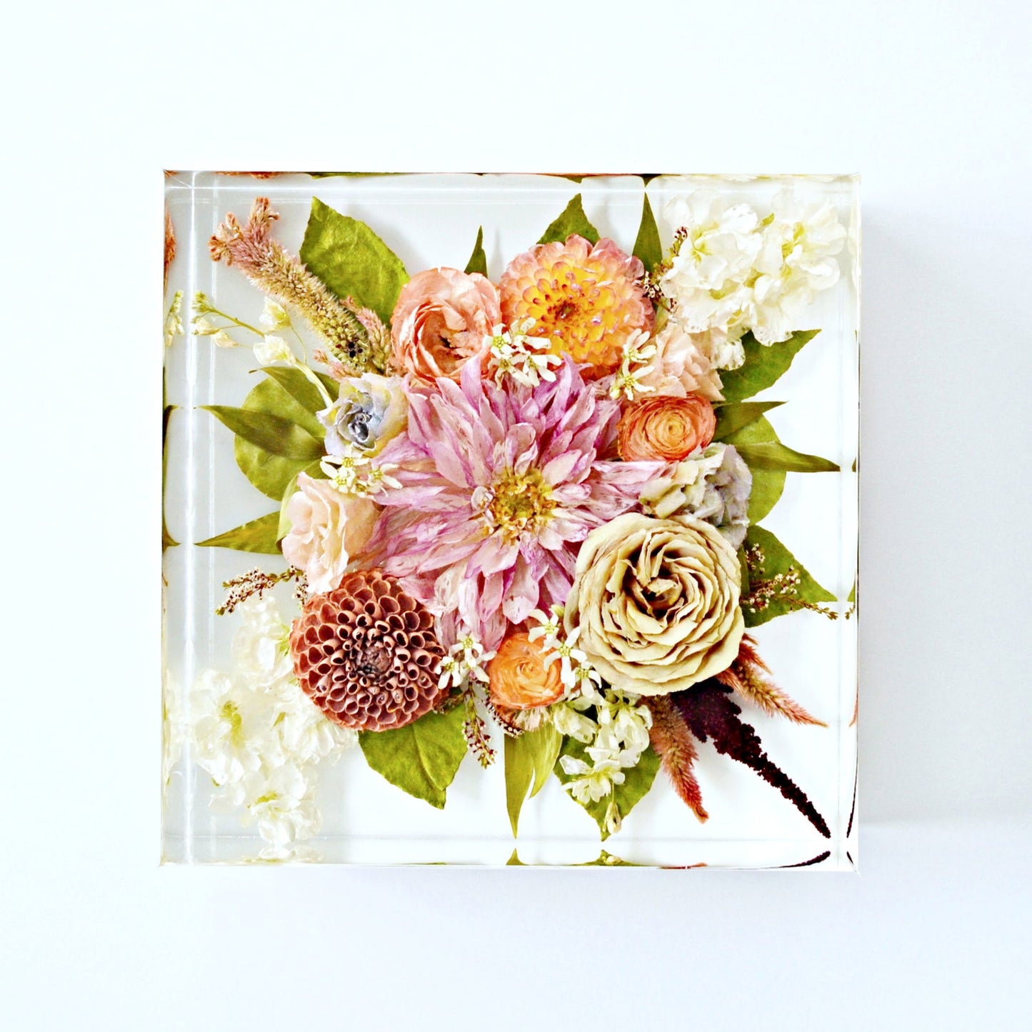 Square - Resin Floral Block - Endless Florals