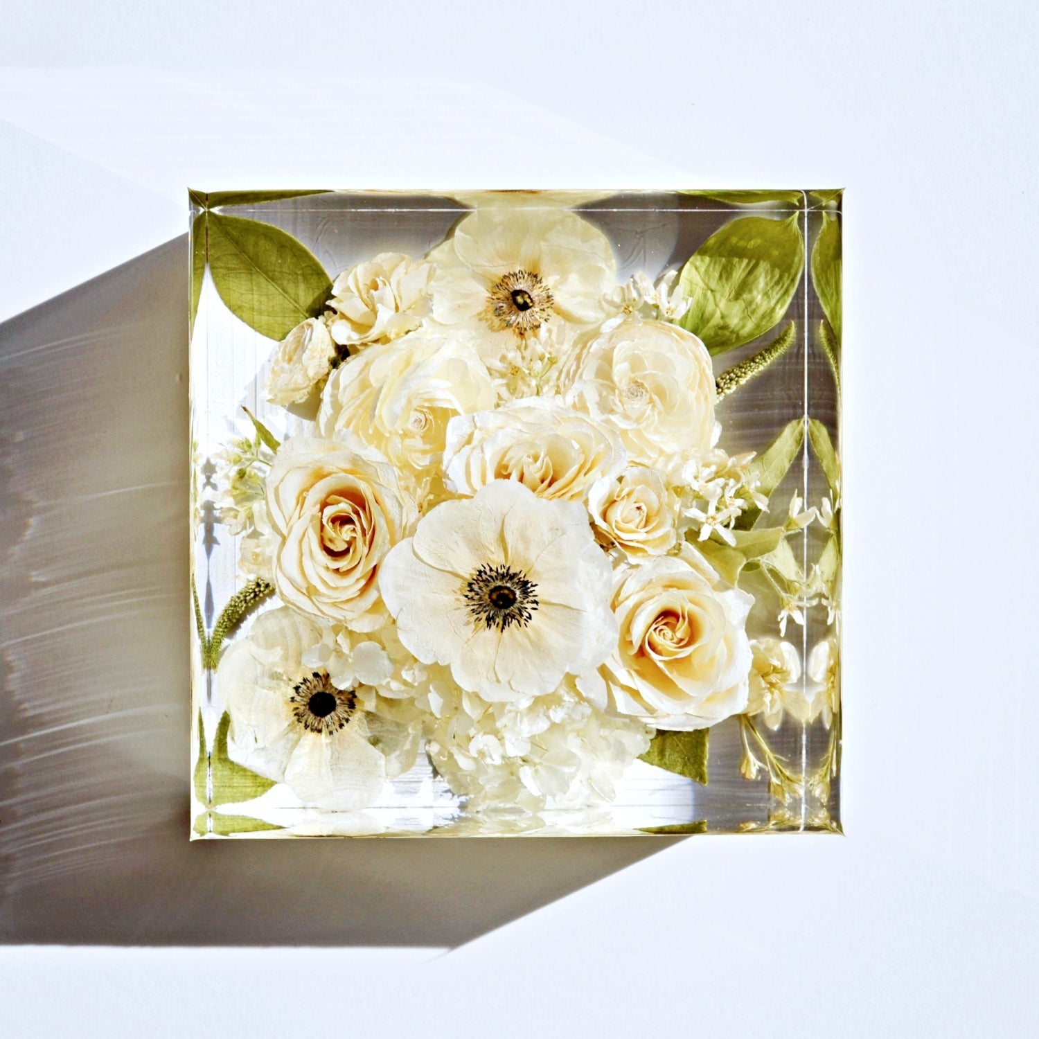 Square - Resin Floral Block - Endless Florals