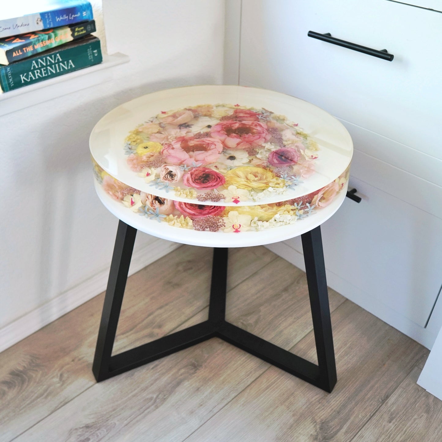 Resin Floral Table