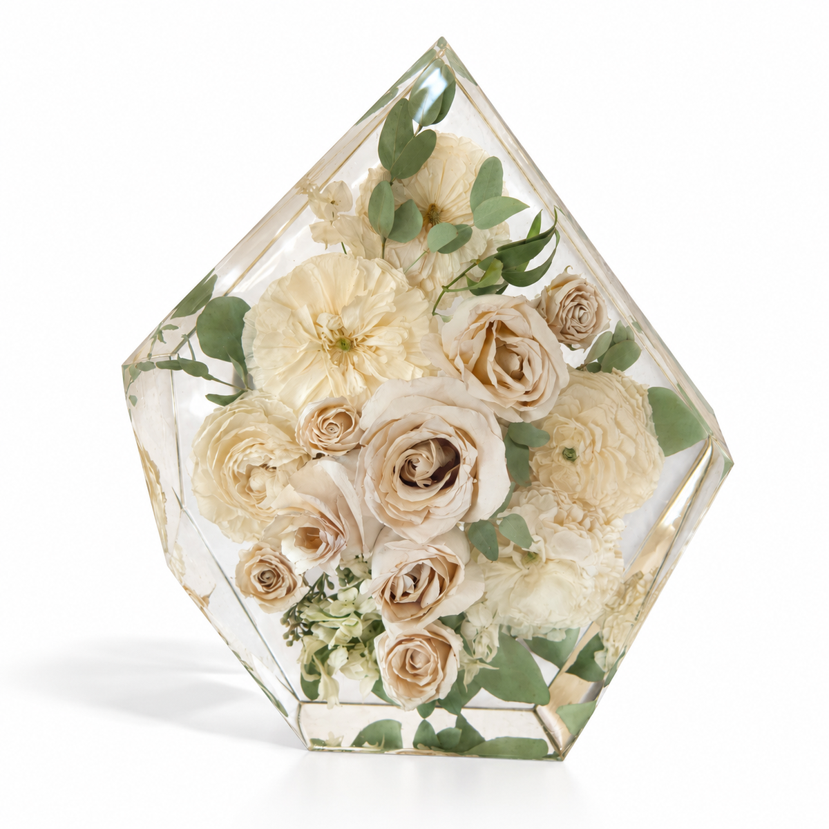 Gem - Resin Floral Block
