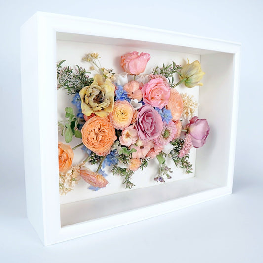 shadow box flower keepsake