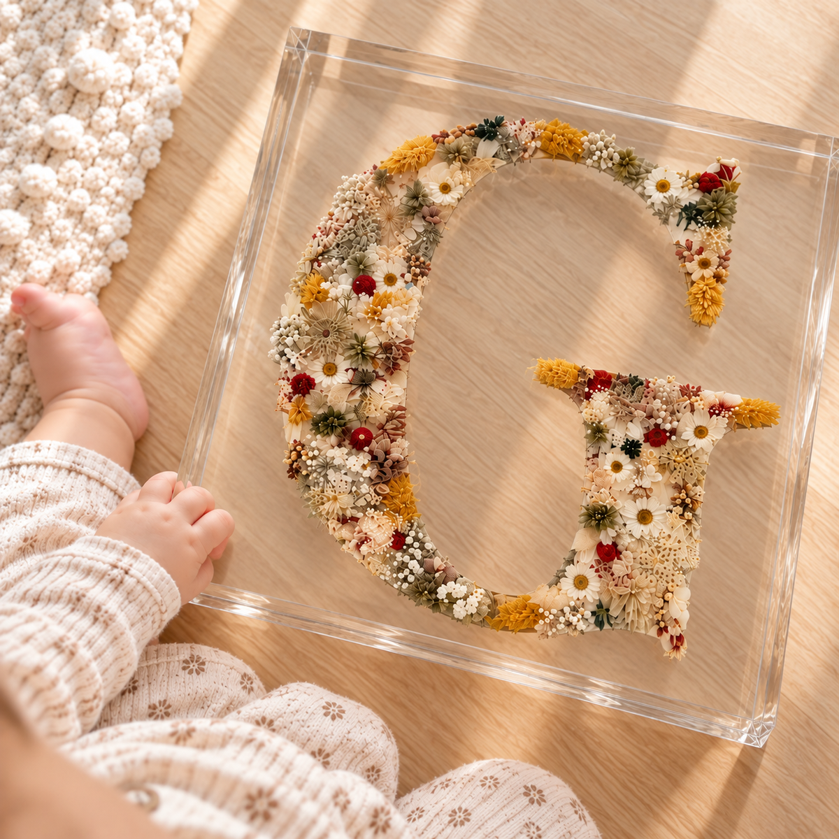 Baby Monogram - Resin Block