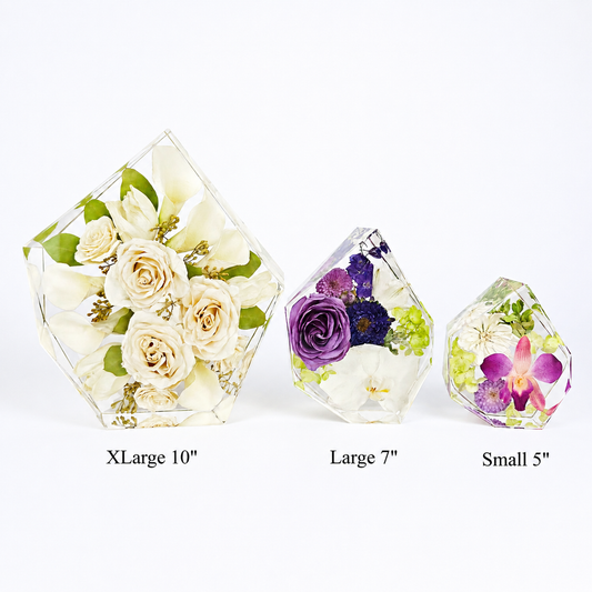 Gem - Resin Floral Block