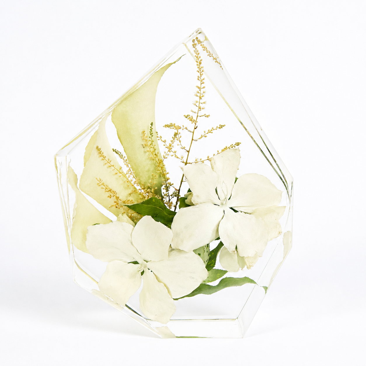 Gem - Resin Floral Block