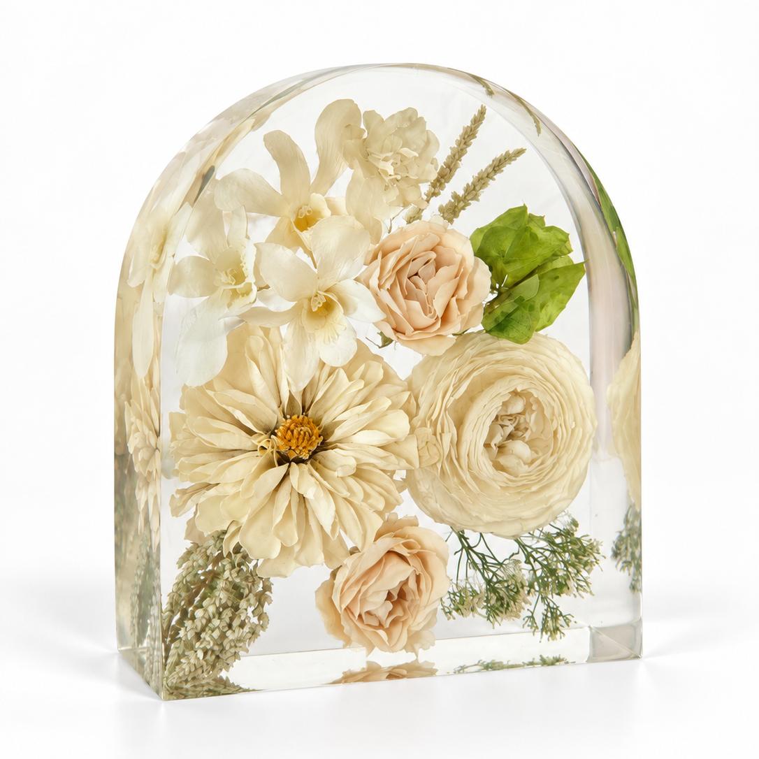 Arch - Resin Floral Block
