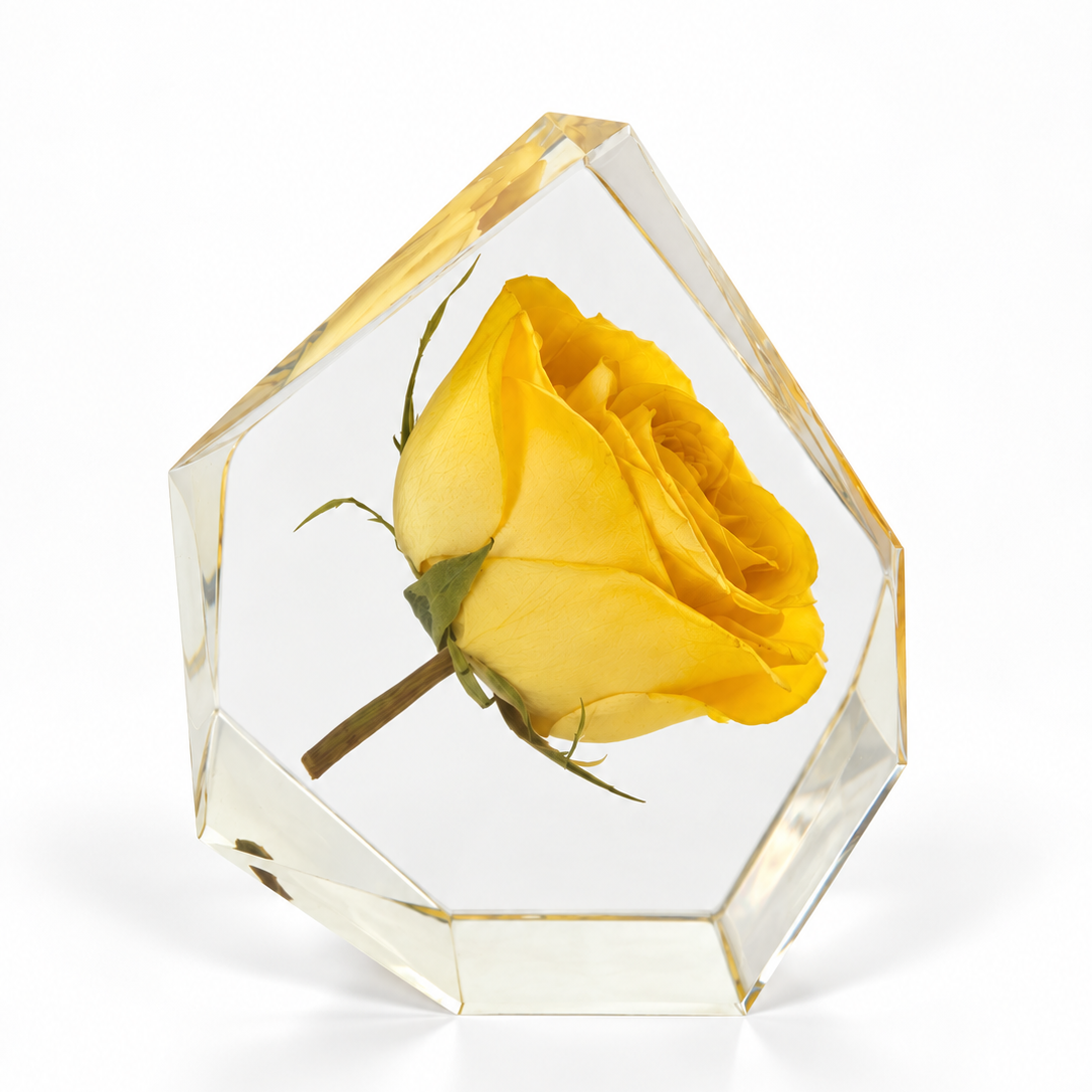 Gem - Resin Floral Block