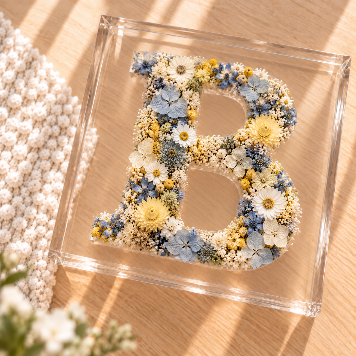 Baby Monogram - Resin Block