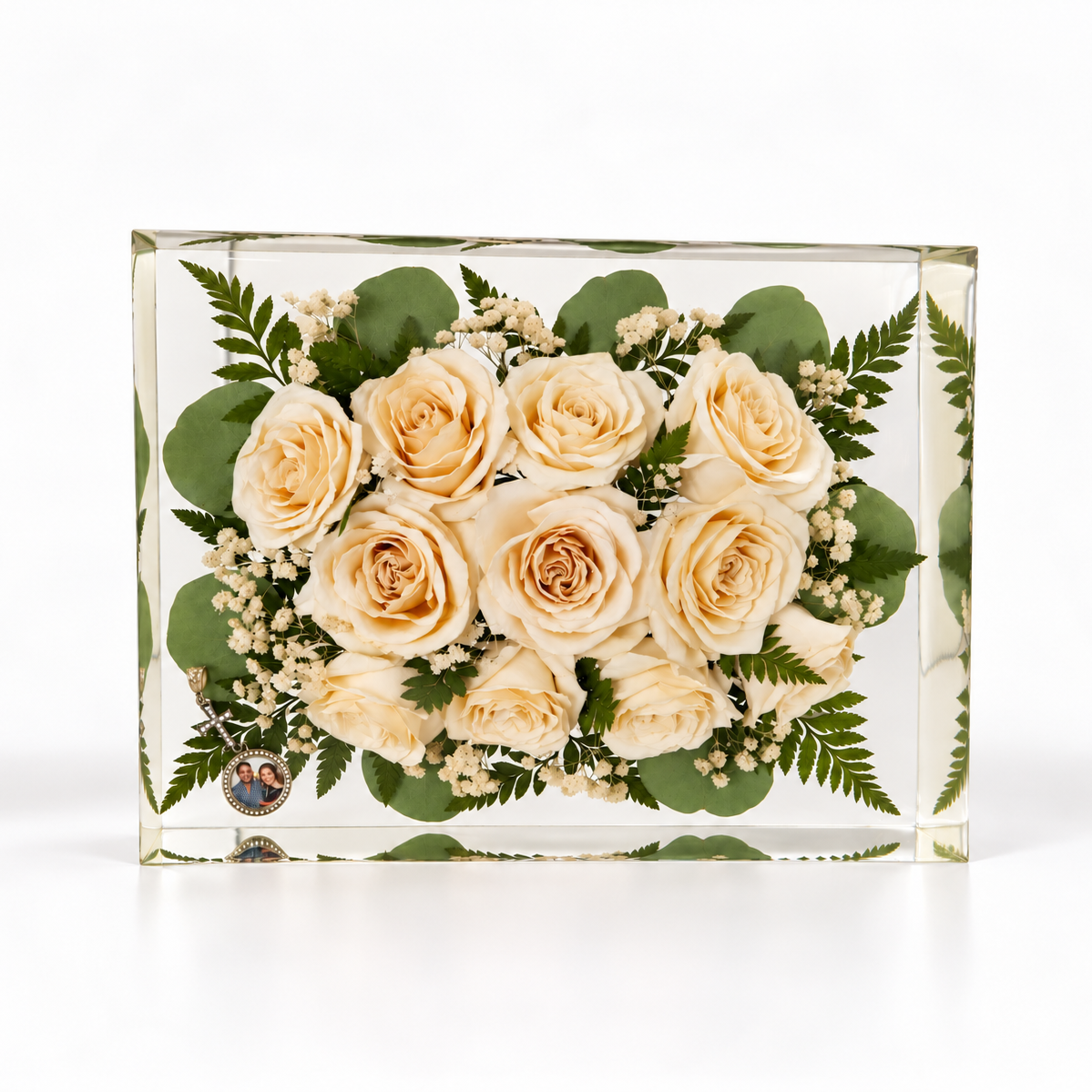 Rectangle - Resin Floral Block