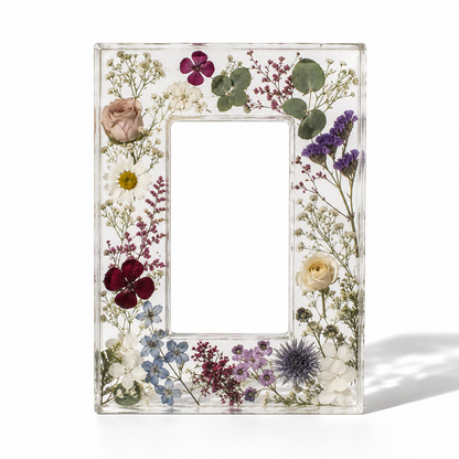 Photo Frame - Resin Floral Block