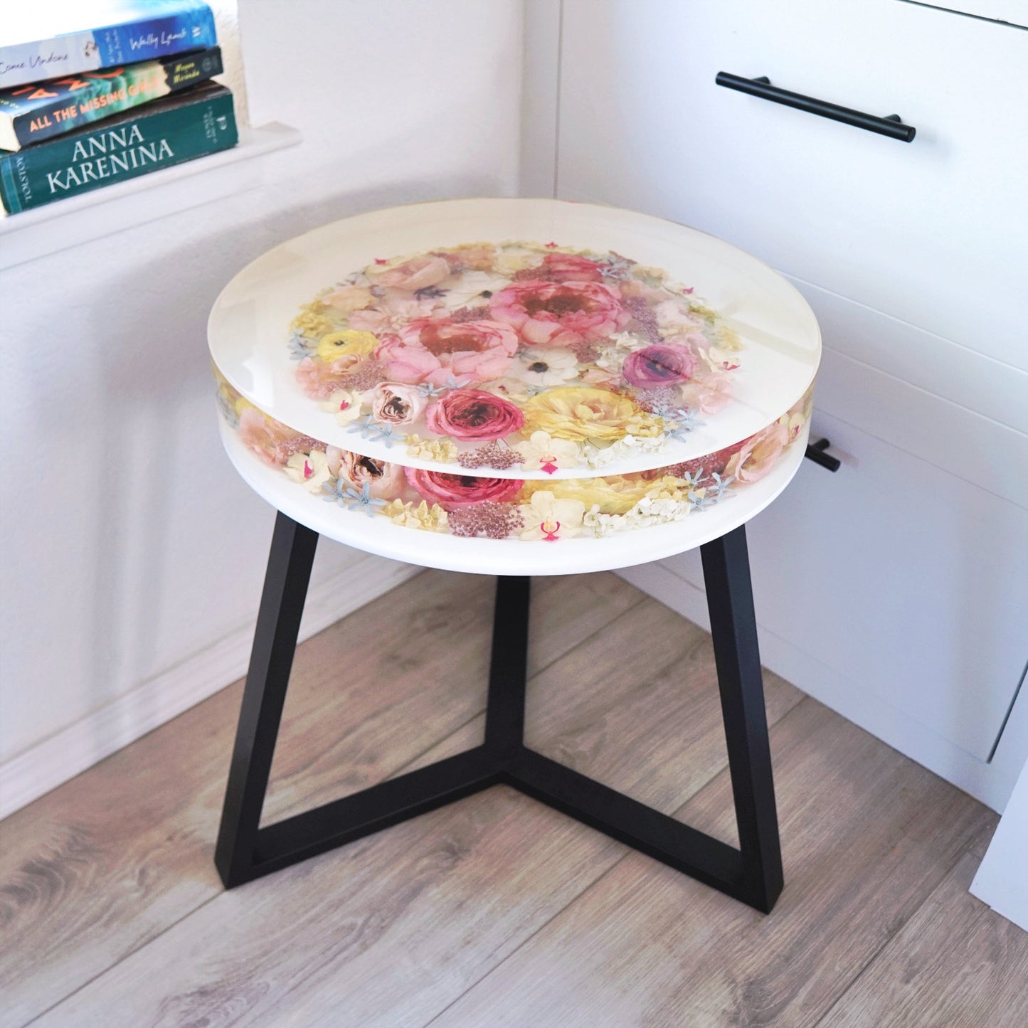 Resin Floral Table