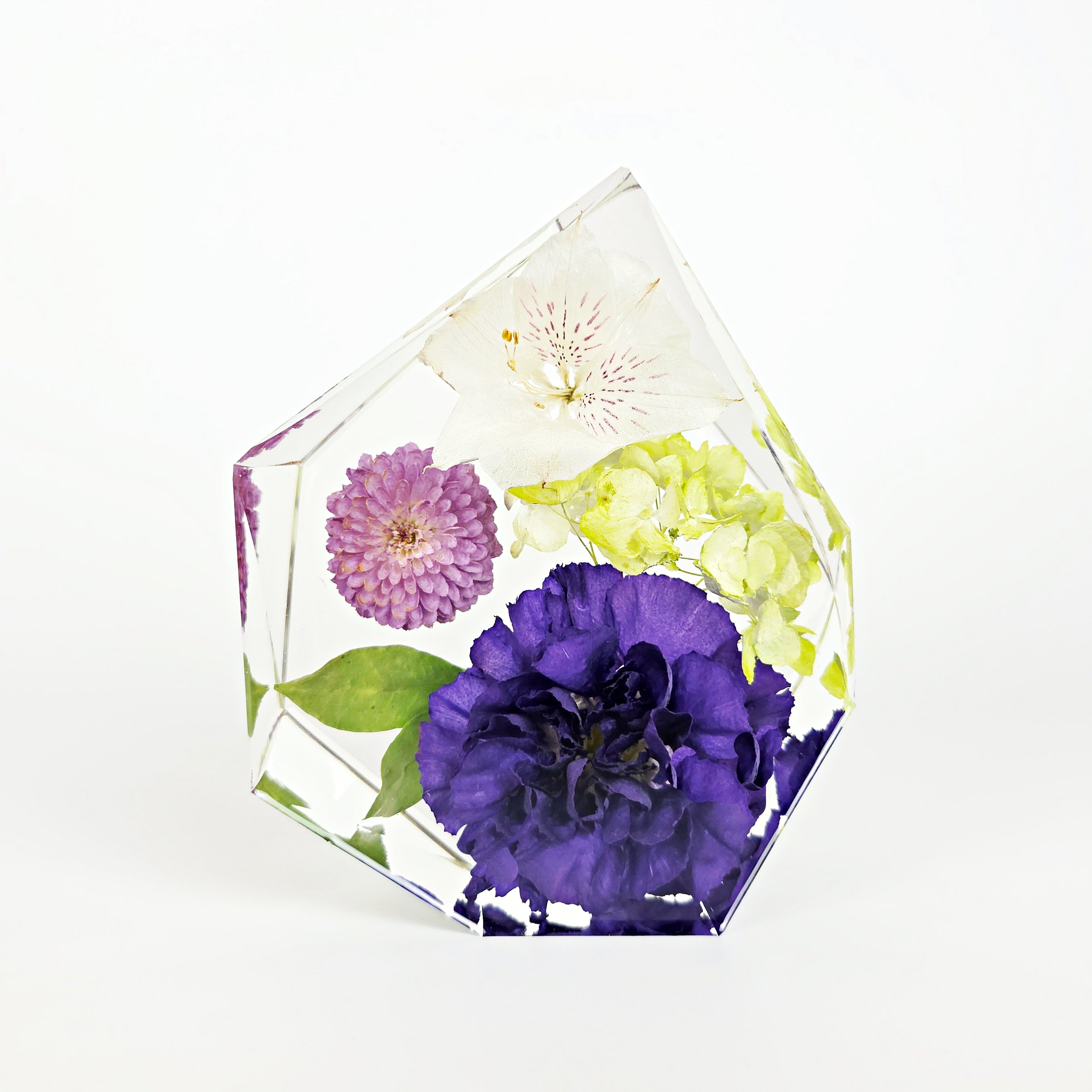 Small Gem - Resin Floral Block
