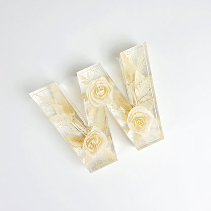 Letter - Resin Floral Block